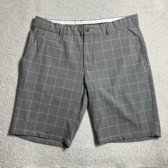 KJUS Shorts Mens 36 Gray Performance Stretch Chino Ike Golf Wicking 10" - Picture 1 of 10